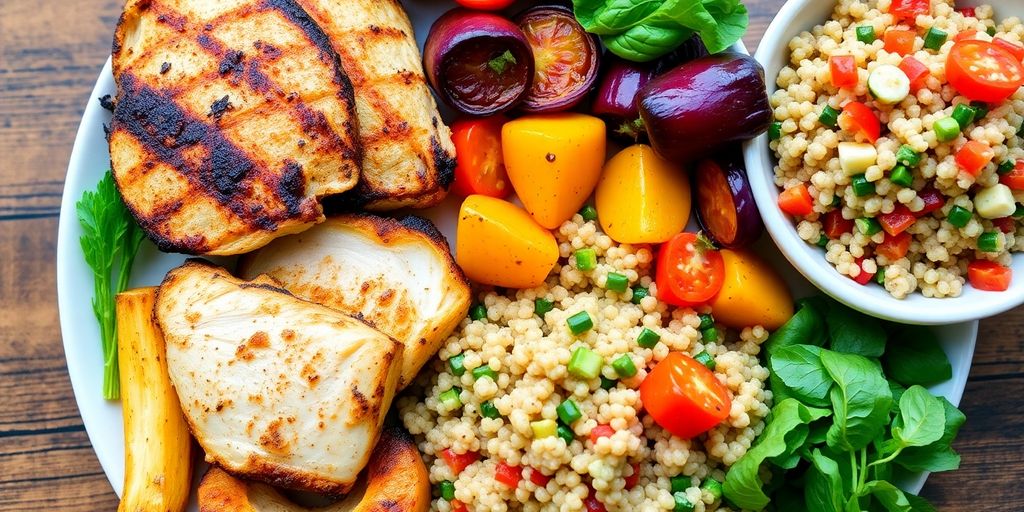 Colorful healthy dishes for quick weeknight meals.