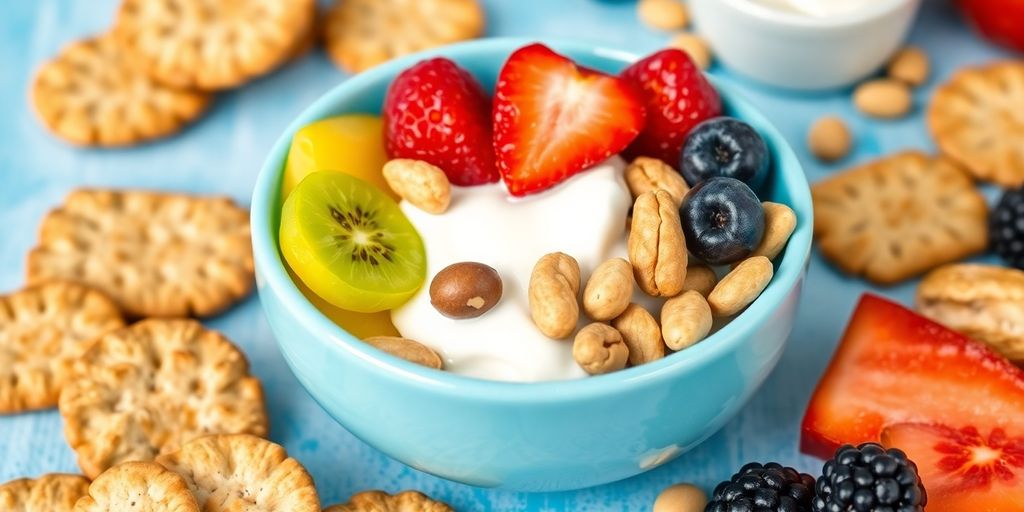 Healthy lunch snacks for adults.