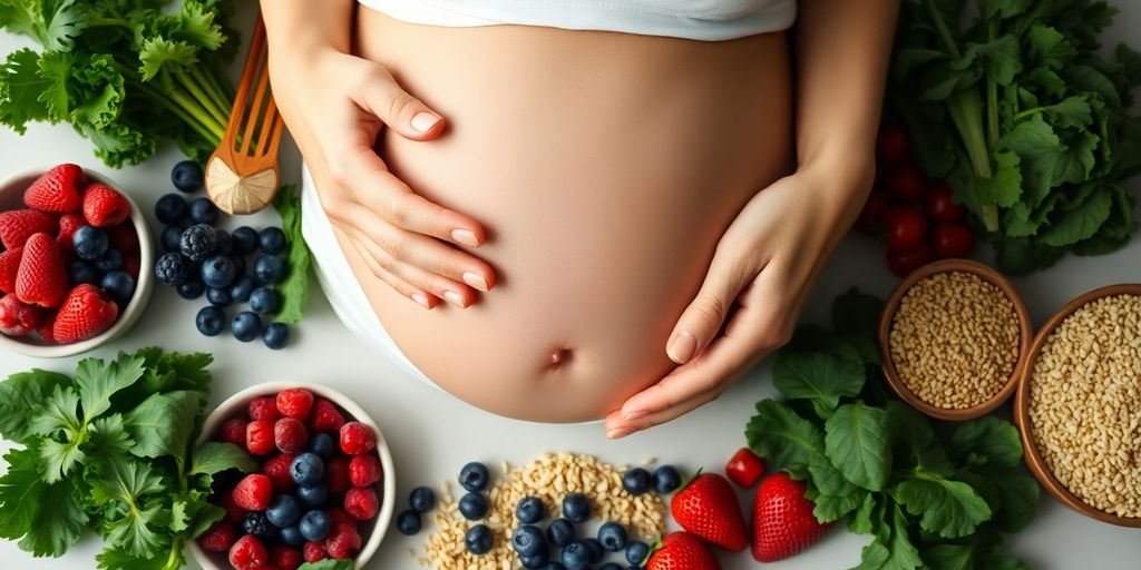 Pregnant woman, healthy foods, lower blood sugar
