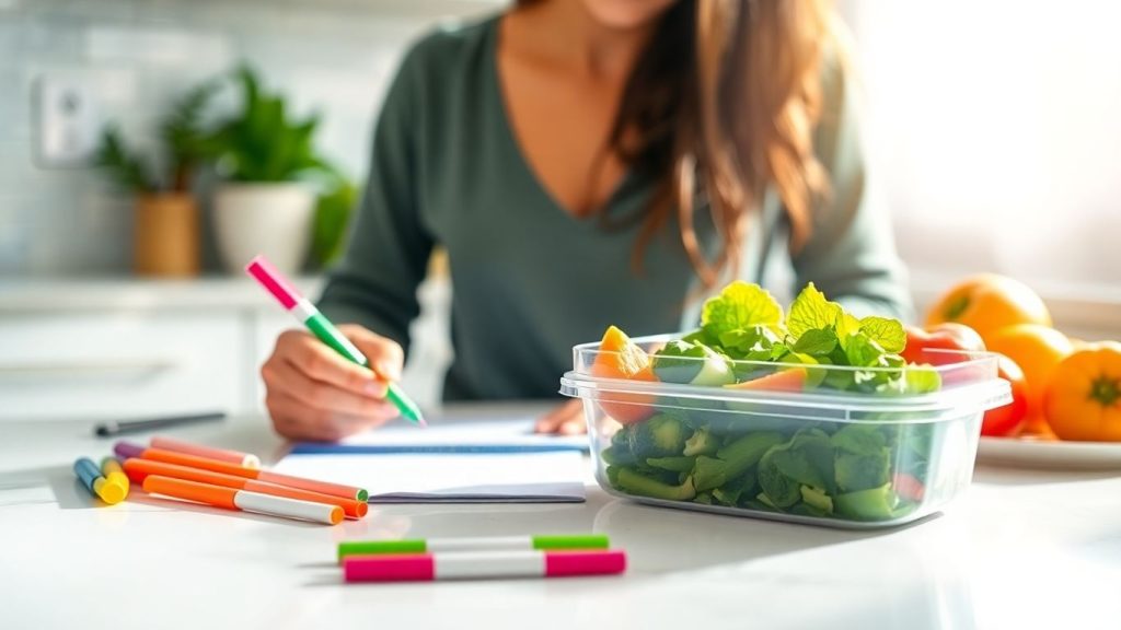 Healthy meal prep and planning for weight loss.